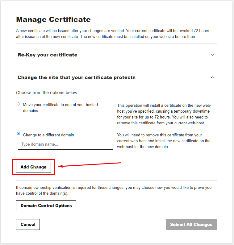 Request an SSL certificate